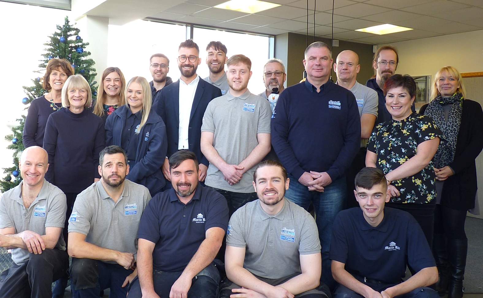 Dunstable Laminates team Christmas 2019